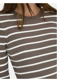 only - ONLY Sweter Louisa 15344579 Brązowy Slim Fit. Kolor: brązowy. Materiał: syntetyk #7