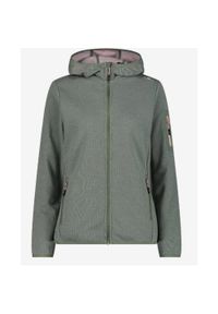 Bluza trekkingowa damska CMP Zip Hood. Kolor: zielony. Sport: turystyka piesza #1