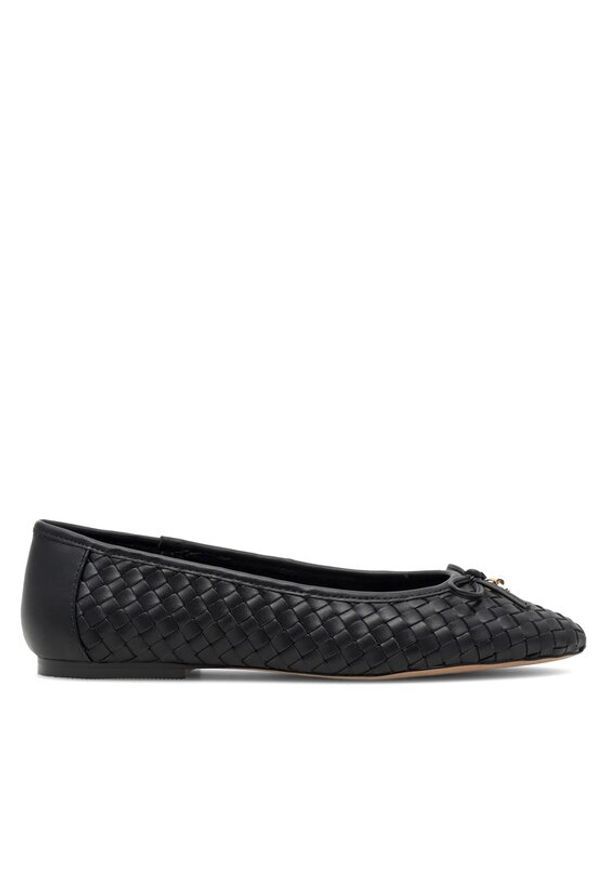 Nine West Baleriny 123AL1260 Czarny. Kolor: czarny. Materiał: skóra