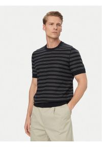 BOSS T-Shirt H-Nalon 50560482 Granatowy Regular Fit. Kolor: niebieski. Materiał: lyocell #1