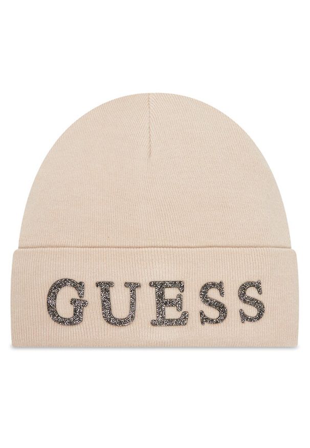 Guess Czapka AW5398 POL01 Beżowy. Kolor: beżowy. Materiał: wiskoza, materiał