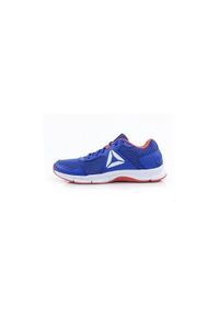 Buty do chodzenia damskie Reebok Express Runner. Zapięcie: sznurówki. Kolor: niebieski, wielokolorowy. Materiał: materiał, tkanina, syntetyk, guma. Szerokość cholewki: normalna. Sport: turystyka piesza
