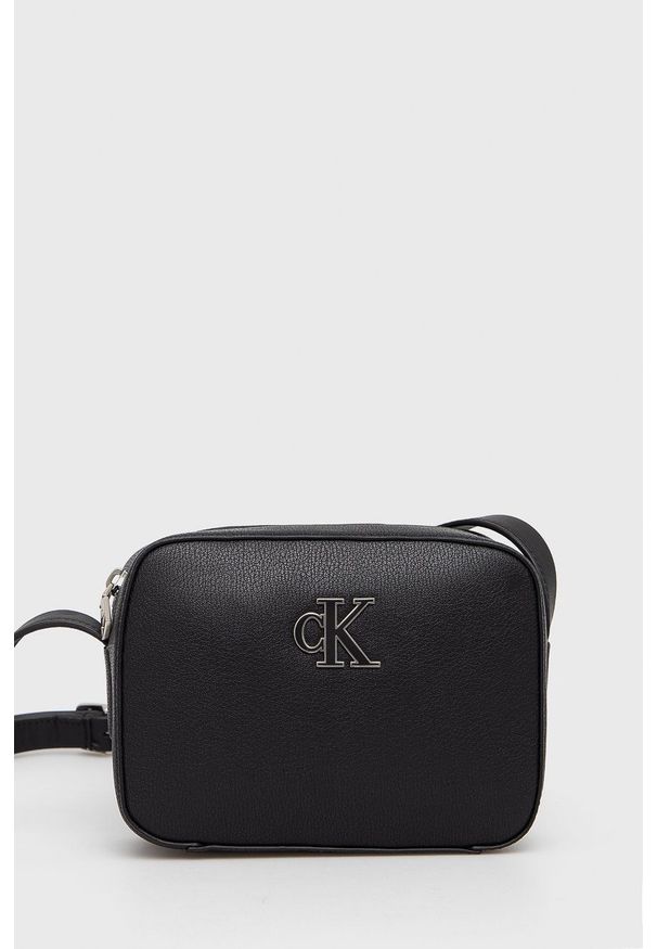 Calvin Klein Jeans Torebka K60K608950.PPYY kolor czarny. Kolor: czarny. Rodzaj torebki: na ramię