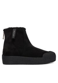 Inuikii Botki Cortina 1002.020.0011 Czarny. Kolor: czarny. Materiał: zamsz, skóra