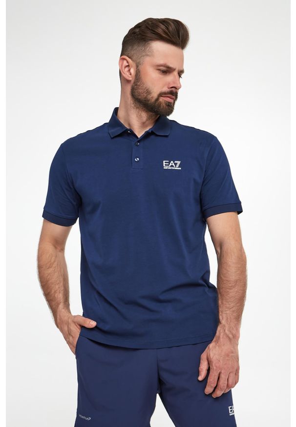 EA7 Emporio Armani - Polo męskie EA7 EMPORIO ARMANI. Typ kołnierza: polo