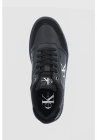 Calvin Klein Jeans - Buty skórzane. Nosek buta: okrągły. Zapięcie: sznurówki. Kolor: czarny. Materiał: skóra #4