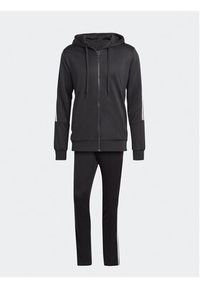 Adidas - adidas Dres 3-Stripes IC6767 Czarny Slim Fit. Kolor: czarny. Materiał: dresówka, syntetyk #3