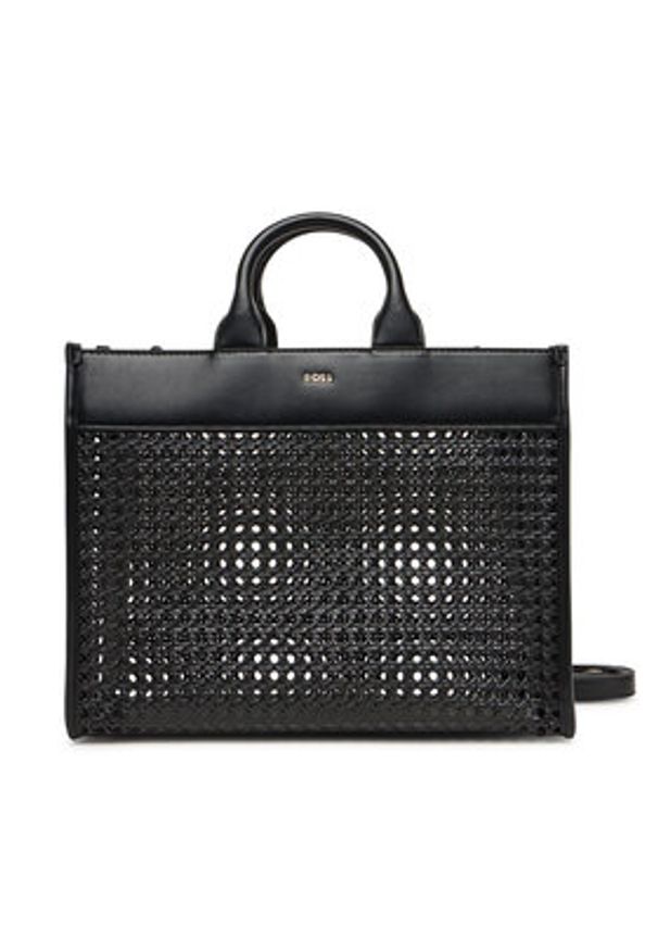 BOSS Torebka Sandy 50541748 Czarny. Kolor: czarny. Materiał: skórzane