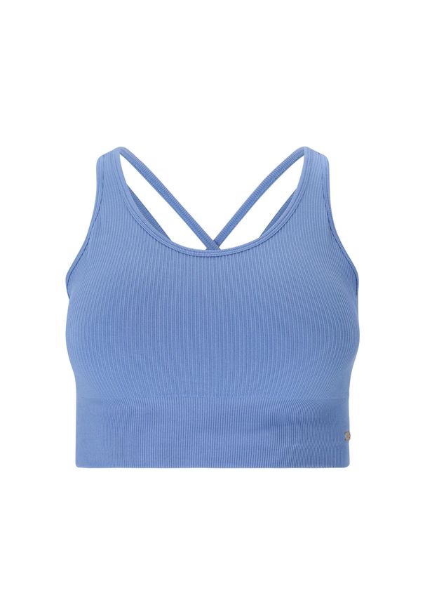 ENDURANCE - Biustonosz dla kobiet Athlecia Aideny. Kolor: niebieski. Sport: fitness, joga i pilates