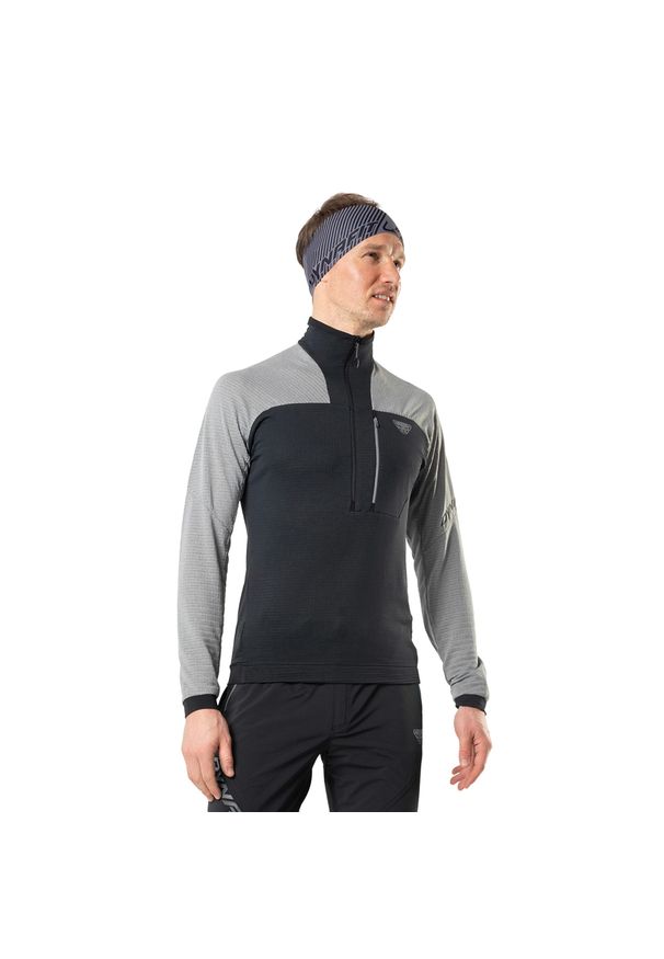 Dynafit - Bluza męska DYNAFIT Speed PTC 1/2 Zip. Kolor: wielokolorowy, czarny, szary