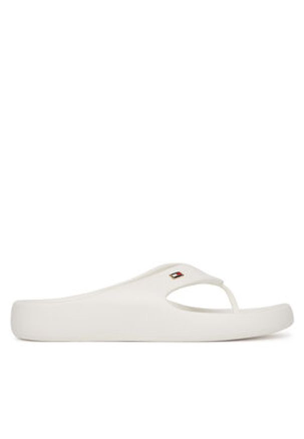 TOMMY HILFIGER - Tommy Hilfiger Japonki Th Comfort Beach Sandal FW0FW08522 Biały. Kolor: biały