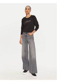 Liu Jo Sport Sweter TF4286 MS63L Czarny Regular Fit. Kolor: czarny. Materiał: wiskoza, syntetyk. Styl: sportowy #2