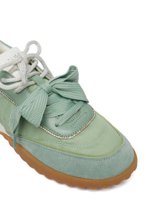 Pinko - PINKO Sneakersy Gea 02 SS0179 P076 Zielony. Kolor: zielony. Materiał: materiał