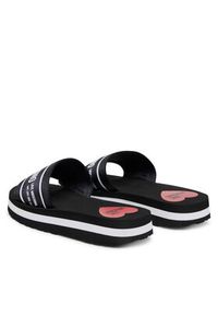 Love Moschino - LOVE MOSCHINO Klapki JA28334G0MIX6000 Czarny. Kolor: czarny. Materiał: materiał #4