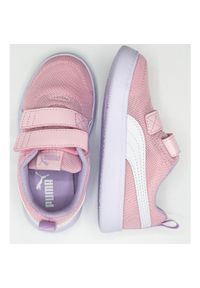 Buty do chodzenia dla dzieci Puma Courtflex V2 Mesh V PS. Kolor: różowy. Materiał: mesh. Sport: turystyka piesza