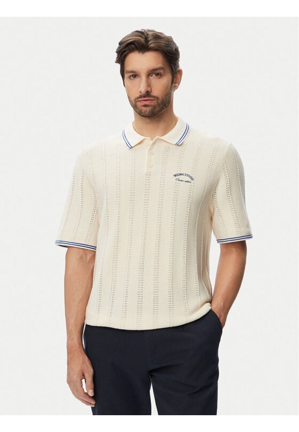 Jack & Jones Polo 12295405 Niebieski Regular Fit. Typ kołnierza: polo. Kolor: niebieski. Materiał: bawełna