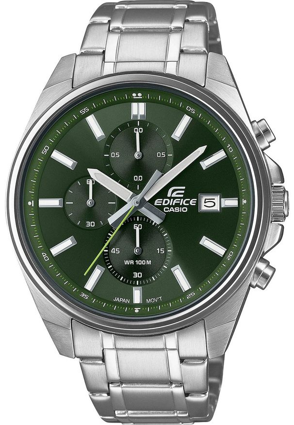 Zegarek sportowy EDIFICE Casio Edifice EFV-610D-3CVUEF100m srebrny. Kolor: srebrny. Styl: sportowy