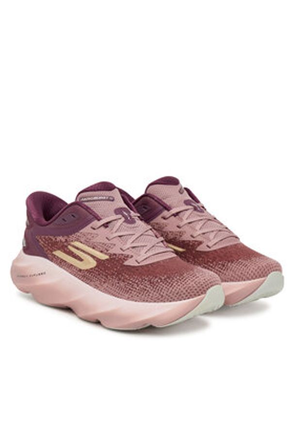 skechers - Skechers Buty do biegania SKX Aero Burst 172215/BURG Bordowy. Kolor: czerwony. Materiał: materiał