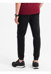 Ombre Clothing - Spodnie męskie jeansowe joggery - czarne OM-PADJ-0106 - XL. Kolor: czarny. Materiał: jeans #3
