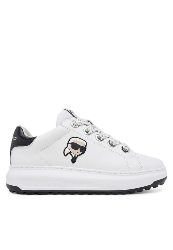 Karl Lagerfeld - KARL LAGERFELD Sneakersy KL67530 Biały. Kolor: biały. Materiał: skóra