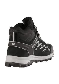 ALPINE PRO - Buty turystyczne za kostkę Alpine Pro Wuteve. Wysokość cholewki: za kostkę. Kolor: czarny. Materiał: skóra. Szerokość cholewki: normalna