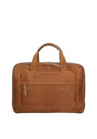 Zwiesel - The Chesterfield Brand Ryan 17" Laptop Bag, Cognac
