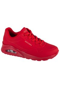 skechers - Buty sportowe Sneakersy damskie, Uno-Stand on Air. Kolor: czerwony. Model: Skechers Sport. Sport: turystyka piesza
