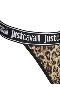 Just Cavalli Komplet 3 par stringów 78PAJU01 CJUT3 Brązowy. Kolor: brązowy. Materiał: bawełna #7