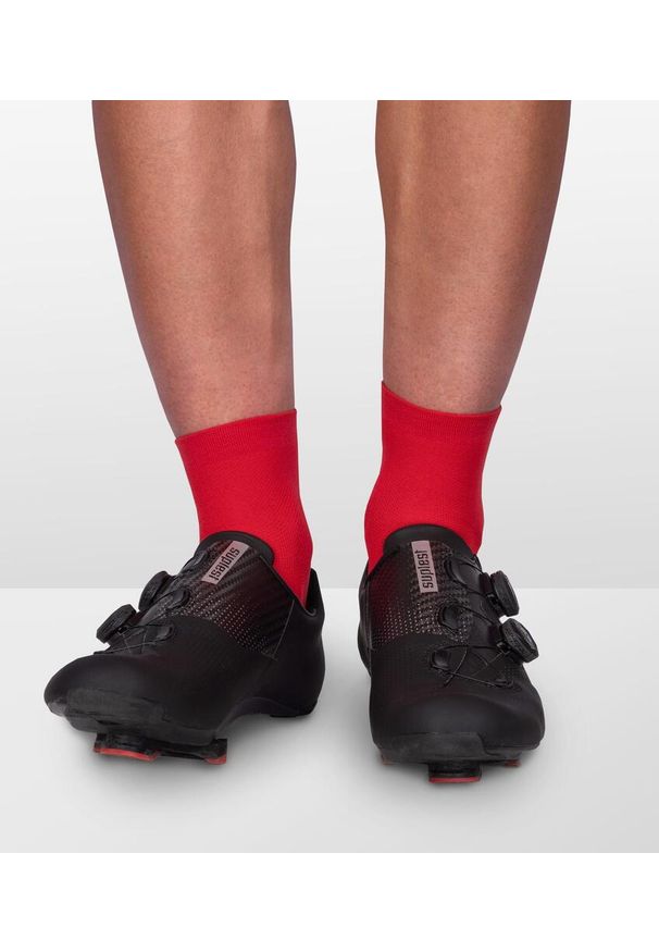 LUXA - Skarpety Rowerowe Unisex Luxa Classic Short. Kolor: czerwony. Materiał: poliamid, elastan. Sport: kolarstwo