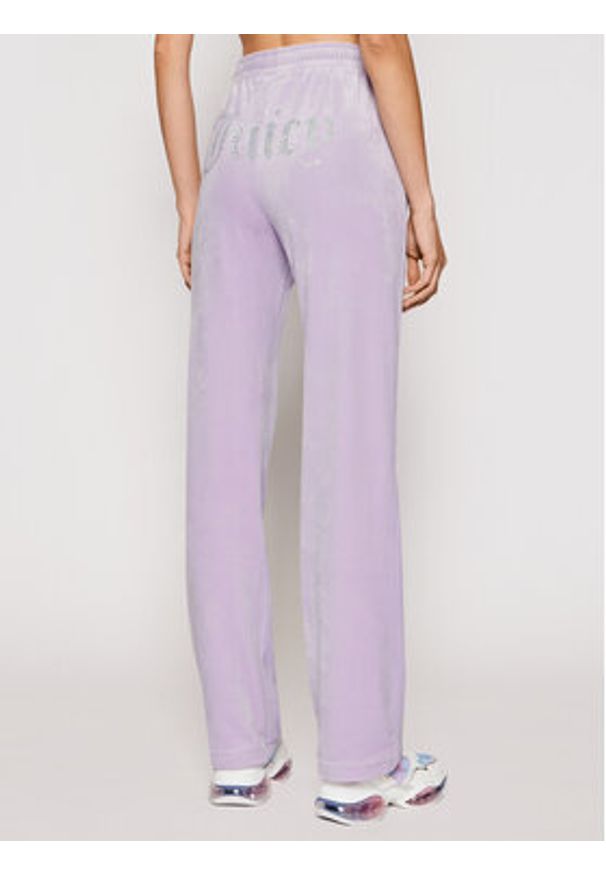 Juicy Couture Spodnie dresowe Tina JCAPW045 Fioletowy Regular Fit. Kolor: fioletowy. Materiał: syntetyk