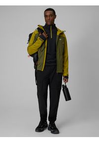 4f - 4F Spodnie trekkingowe szybkoschnące męskie - czarne M. Kolor: czarny. Materiał: tkanina, materiał. Długość: długie. Sport: turystyka piesza #1