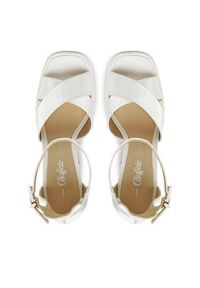 Buffalo Sandały Bonny 1291411 Biały. Kolor: biały. Materiał: materiał #6