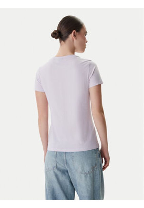 BOSS T-Shirt Elove 50554696 Fioletowy Slim Fit. Kolor: fioletowy. Materiał: bawełna
