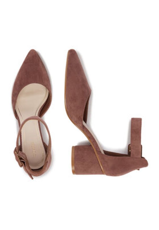 DeeZee Czółenka CEO-112233 Bordowy. Kolor: czerwony. Materiał: materiał