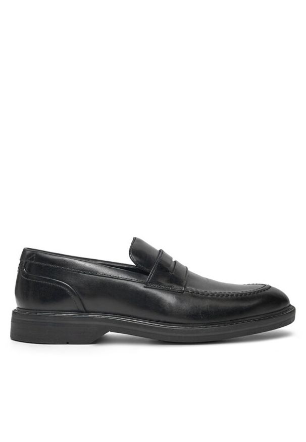 Clarks Mokasyny Aldwin Step 26178429 Czarny. Kolor: czarny. Materiał: skóra
