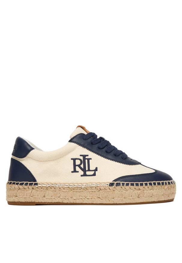 Lauren Ralph Lauren - LAUREN RALPH LAUREN Espadryle 802P04428001 Biały. Kolor: biały. Materiał: skóra