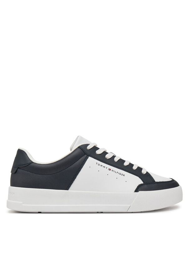 TOMMY HILFIGER - Tommy Hilfiger Sneakersy Th Court Mix Lth FM0FM05489 Kolorowy. Materiał: skóra. Wzór: kolorowy