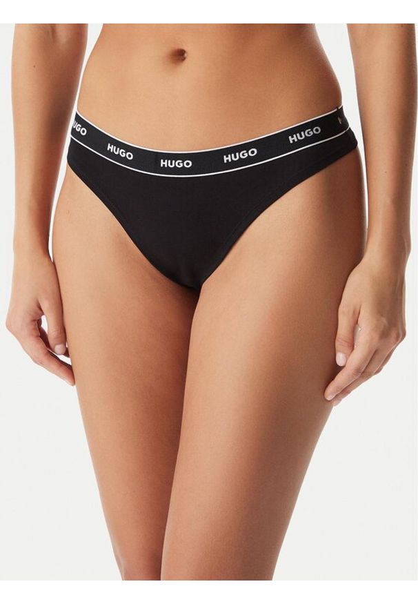 Hugo - HUGO Komplet stringów 50545680 Kolorowy. Materiał: bawełna. Wzór: kolorowy