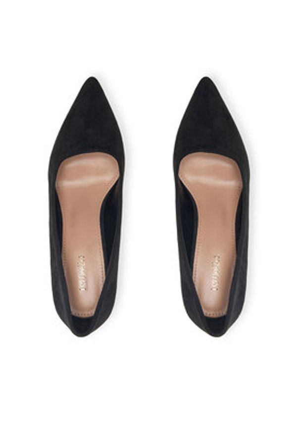 DeeZee Szpilki AS2288-11A Czarny. Kolor: czarny. Materiał: skóra. Obcas: na szpilce