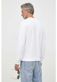Guess bluza męska kolor biały z aplikacją. Kolor: biały. Wzór: aplikacja. Styl: klasyczny #3