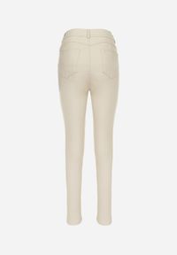 Born2be - Jasnobeżowe Spodnie Skinny Push Up Zami. Kolekcja: plus size. Kolor: beżowy #5