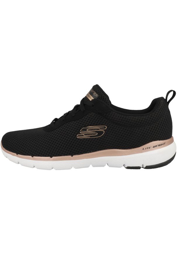 skechers - Buty do chodzenia damskie Skechers Flex Appeal 30. Zapięcie: sznurówki. Kolor: wielokolorowy, niebieski, czarny. Materiał: materiał, syntetyk, tkanina. Szerokość cholewki: normalna. Sport: turystyka piesza