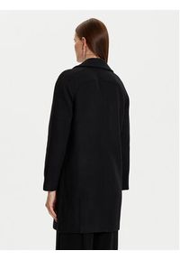 Morgan Płaszcz wełniany 242-GITI Czarny Loose Fit. Kolor: czarny. Materiał: wełna, syntetyk #4