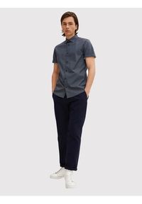 Tom Tailor Koszula 1031041 Granatowy Slim Fit. Kolor: niebieski. Materiał: bawełna