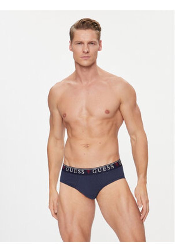 Guess Komplet slipów U97G00 KCD31 Granatowy. Kolor: niebieski. Materiał: bawełna
