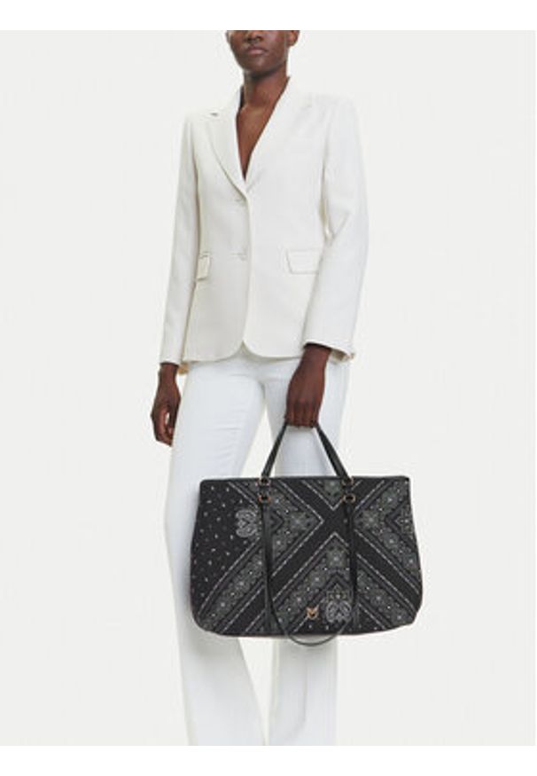 Pinko - PINKO Torebka Shopper Extra PE 25 PLTT104900 A2AS Czarny. Kolor: czarny