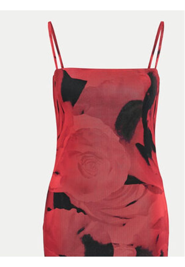 Noisy may - Noisy May Sukienka letnia Rosa 27033451 Czerwony Slim Fit. Kolor: czerwony. Materiał: syntetyk. Sezon: lato