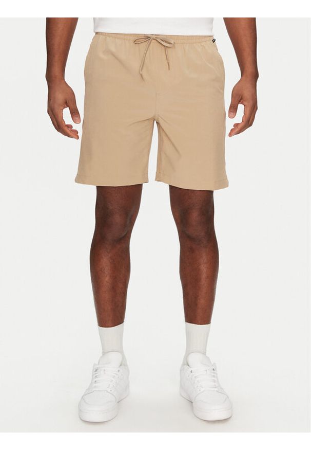Quiksilver Szorty kąpielowe Taxer Amphibian 18" EQYHY03883 Beżowy Regular Fit. Kolor: beżowy. Materiał: syntetyk