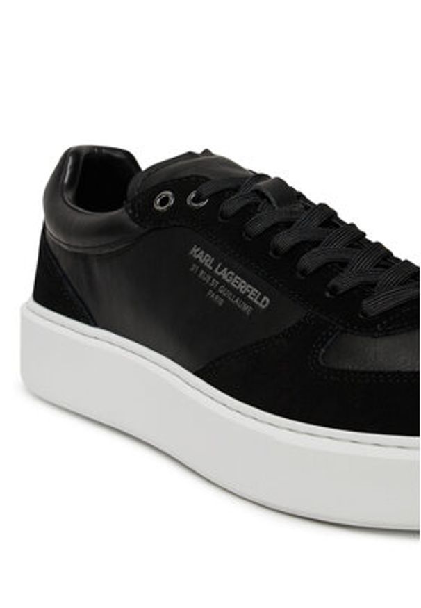 Karl Lagerfeld - KARL LAGERFELD Sneakersy KL52235 Czarny. Kolor: czarny. Materiał: zamsz, skóra
