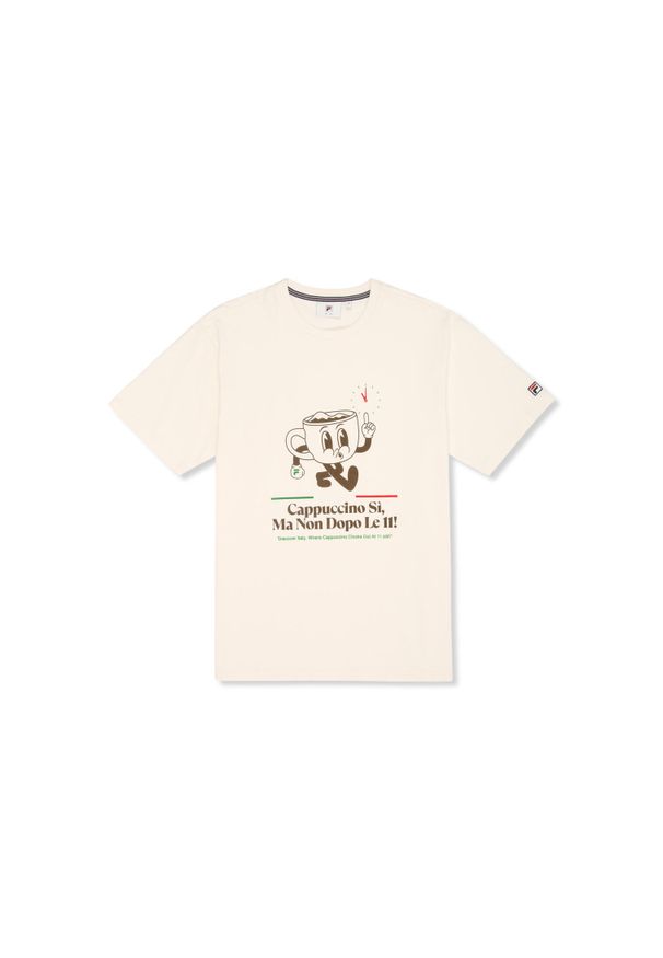 Koszulka Fila Navigli Caff Relaxed Graphic. Kolor: biały